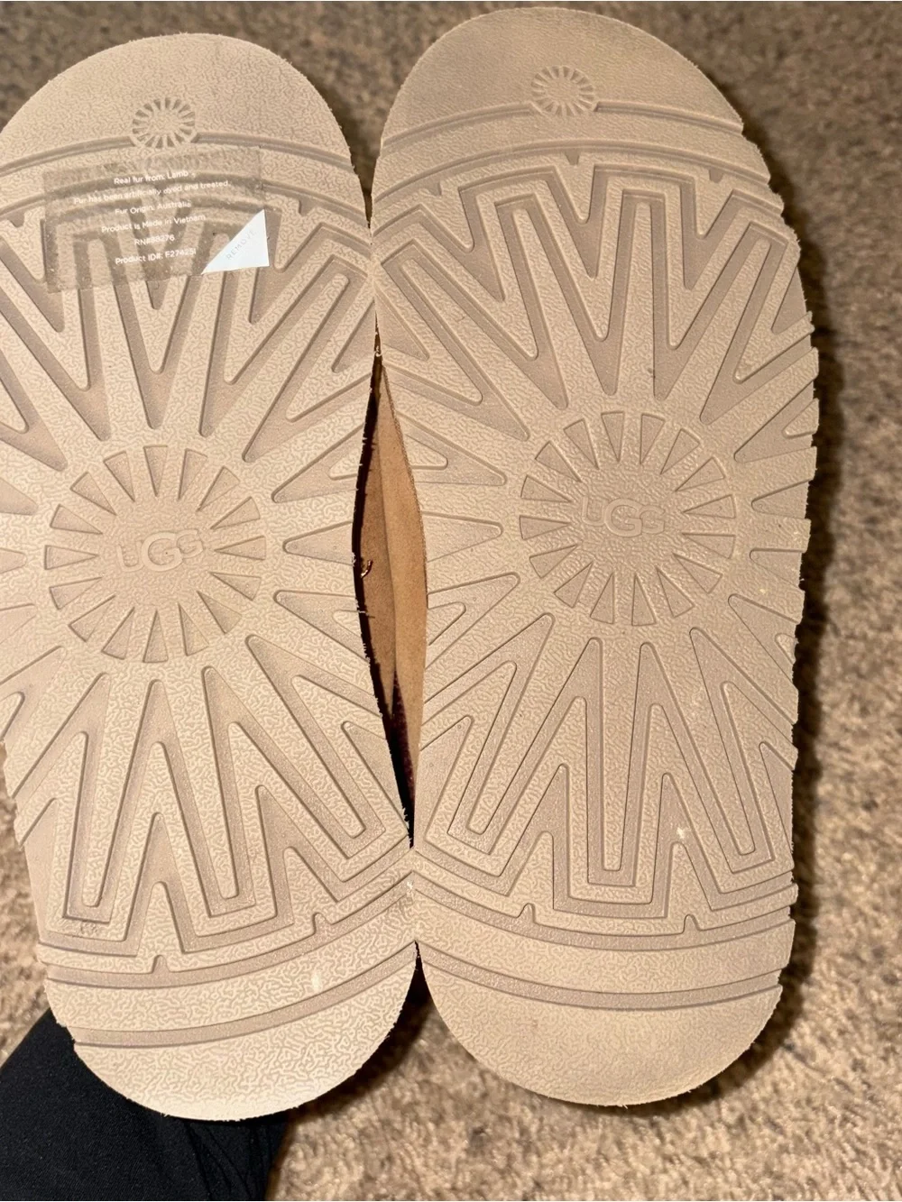 New UGG Tazz II Platform Slippers Tasman Shoes Chestnut Sz 7 - Picture 4 of 4